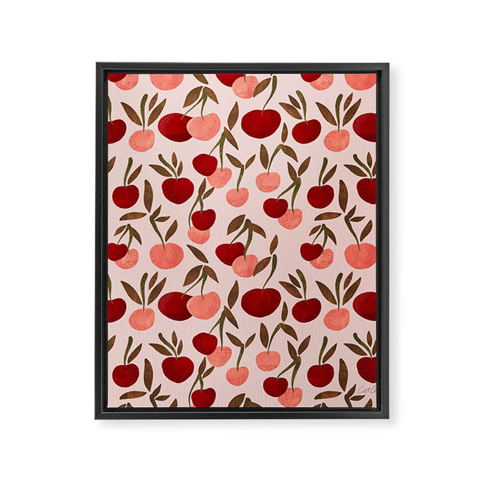Cherry Collection - Blush Framed Canvas Print Gallery Image 1
