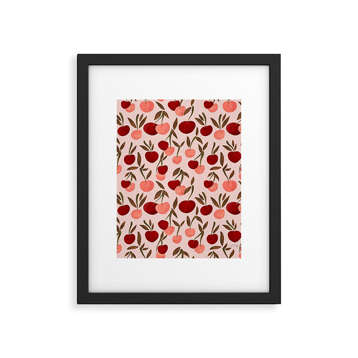 Cherry Collection - Blush Framed Art Print Gallery Image 1