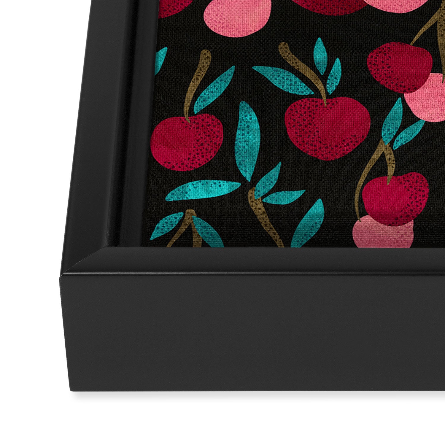 Cherry Collection - Charcoal Framed Canvas Print Gallery Image 3