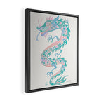 Chinese Dragon â 90s Pastel Palette Framed Canvas Print Gallery Image 2