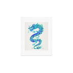 Chinese Dragon - Blue Palette Art Print Gallery Image 1