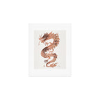 Chinese Dragon - Rose Gold Palette Art Print Gallery Image 1