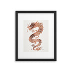 Chinese Dragon - Rose Gold Palette Framed Art Print Gallery Image 5