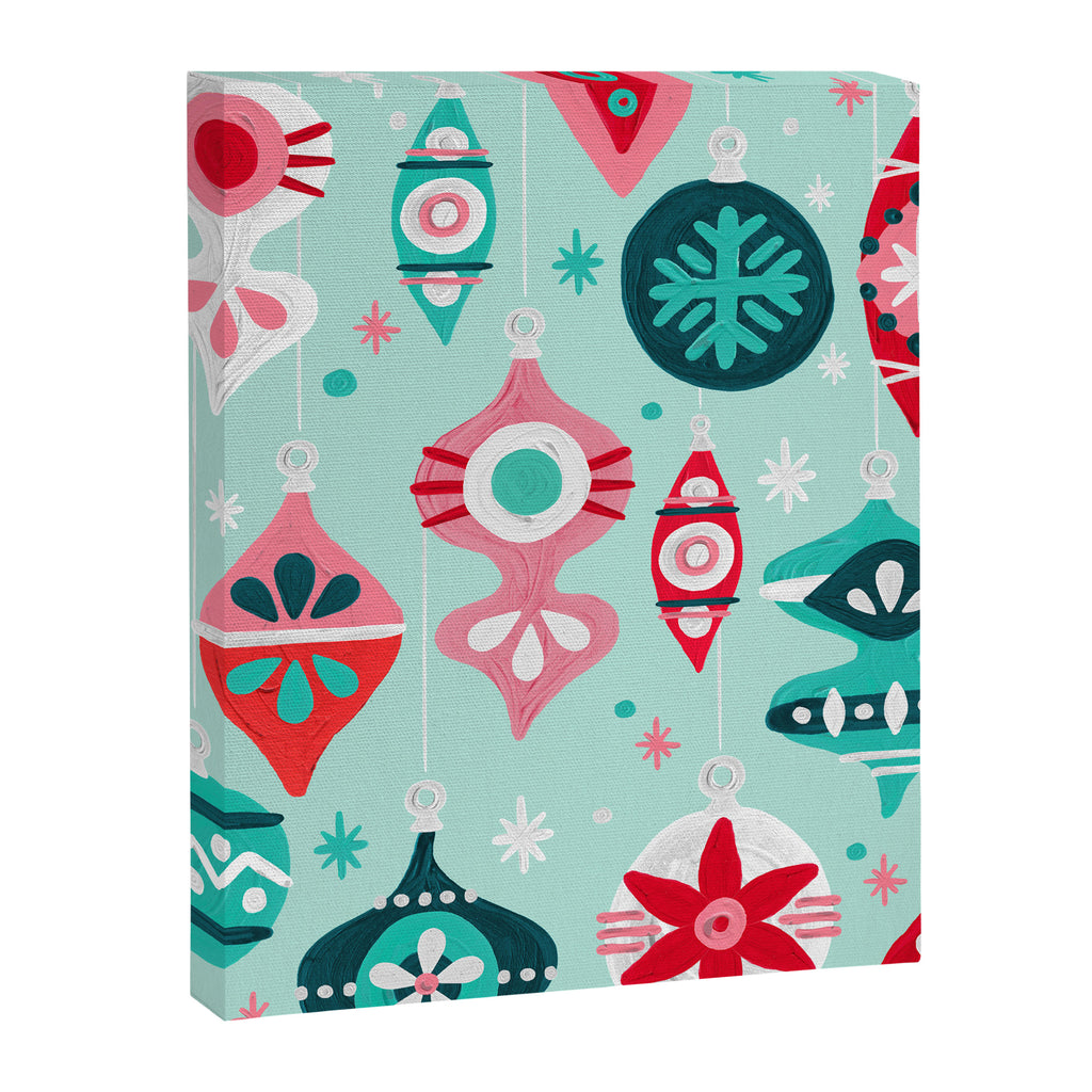 Christmas Ornaments - Mint Palette Canvas Print Gallery Image 8