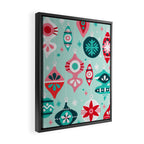 Christmas Ornaments - Mint Palette Framed Canvas Print Gallery Image 2