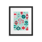 Christmas Ornaments - Mint Palette Framed Art Print Gallery Image 6