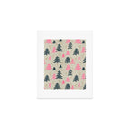 Christmas Trees - Emerald & Pink Art Print Gallery Image 1