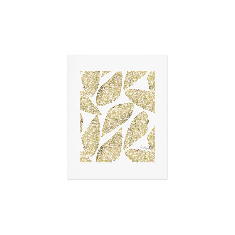 Cicada Wings - Gold Art Print Gallery Image 1
