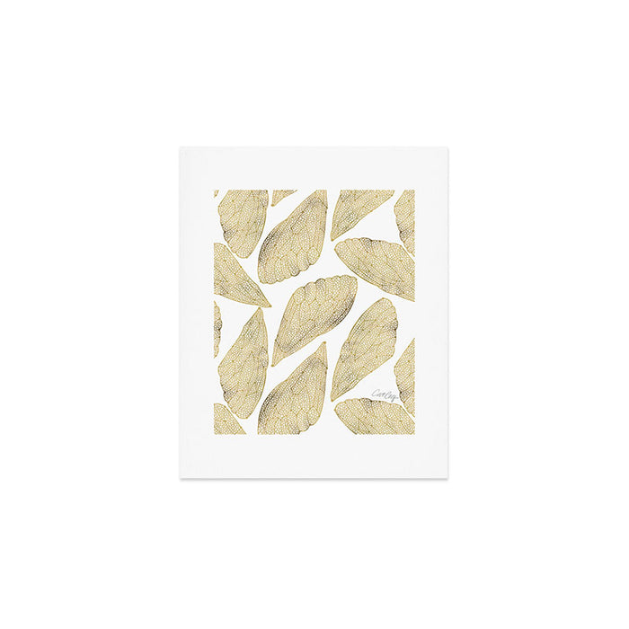Cicada Wings - Gold Art Print Gallery Image 1