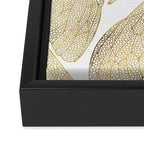 Cicada Wings - Gold Framed Canvas Print Gallery Image 3