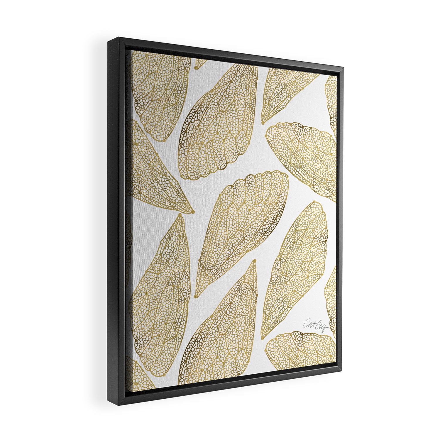 Cicada Wings - Gold Framed Canvas Print Gallery Image 2
