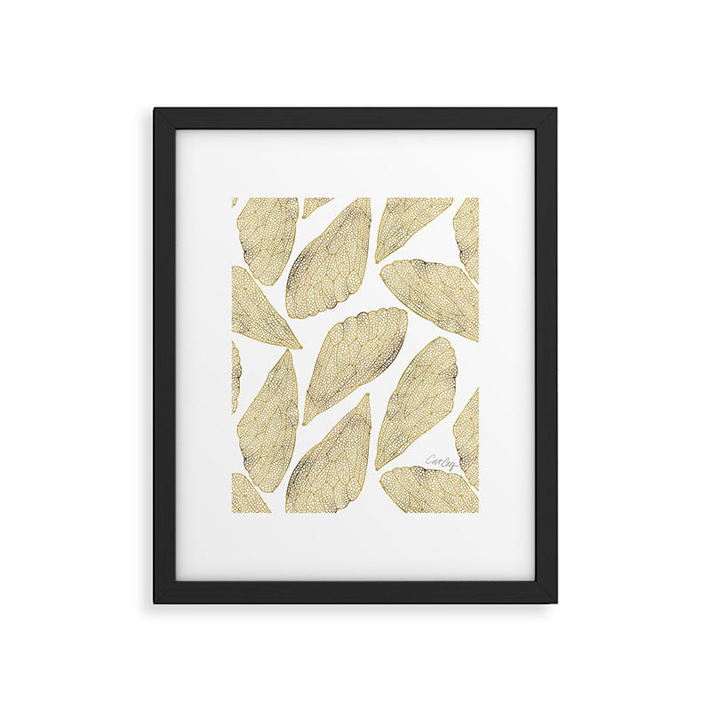 Cicada Wings - Gold Framed Art Print Gallery Image 6