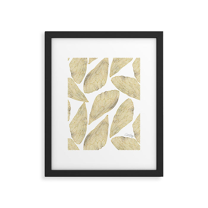 Cicada Wings - Gold Framed Art Print Gallery Image 1