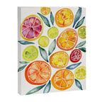 Sliced Citrus Watercolor Canvas Print Gallery Image 8