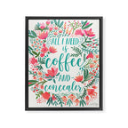 Coffee & Concealer - Juicy Palette Framed Canvas Print Gallery Image 8