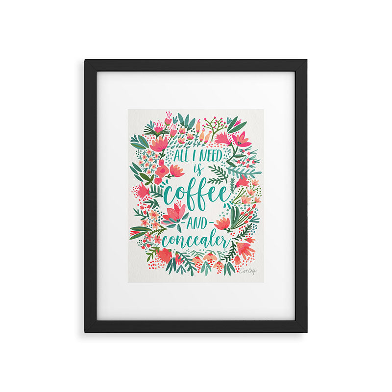 Coffee & Concealer - Juicy Palette Framed Art Print Gallery Image 6