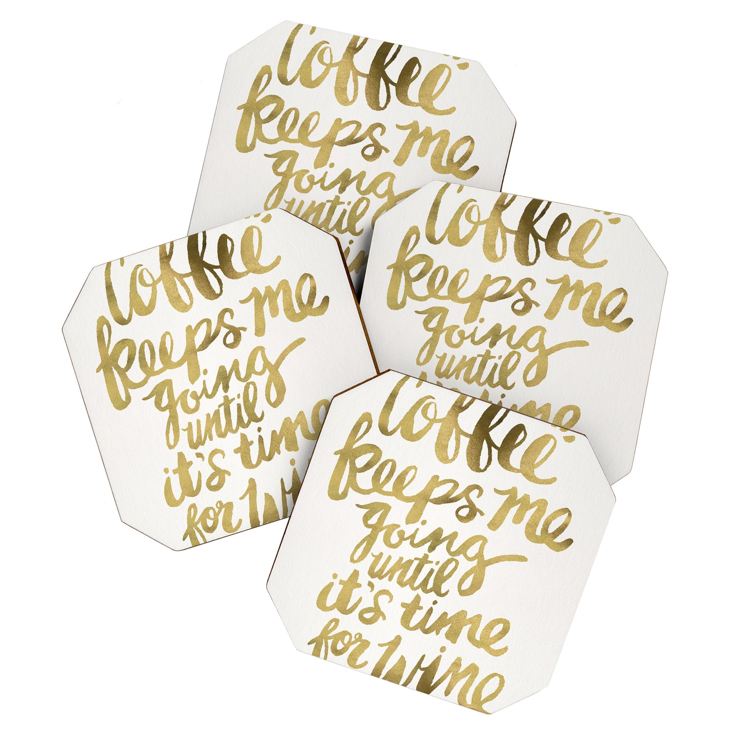 Coffee & Wine - Gold Coaster Gallery Image 1