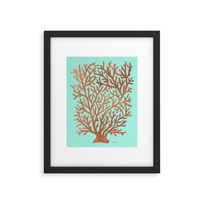 Copper Coral Framed Art Print Gallery Image 5