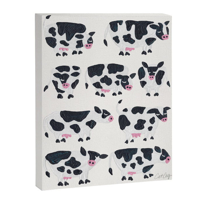 Cow Collection - White Canvas Print Gallery Image 1