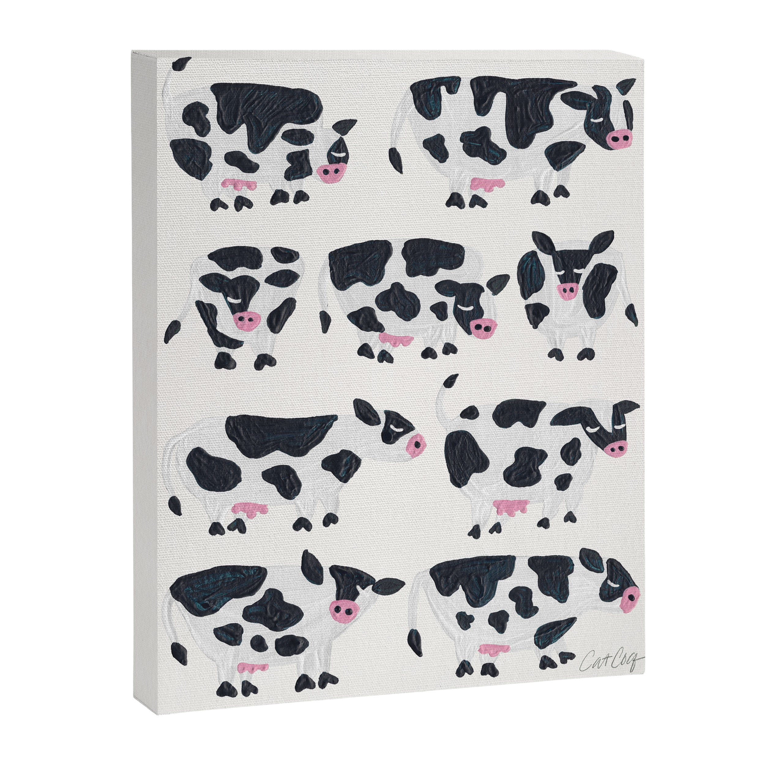 Cow Collection - White Canvas Print Gallery Image 8