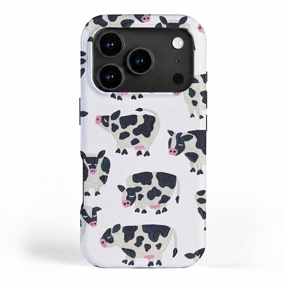 Cow Collection - White iPhone Case Gallery Image 1