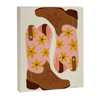 Cowgirl Boots â Blush & Mint Canvas Print Gallery Image 8