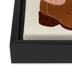 Cowgirl Boots â Blush & Mint Framed Canvas Print Gallery Image 3