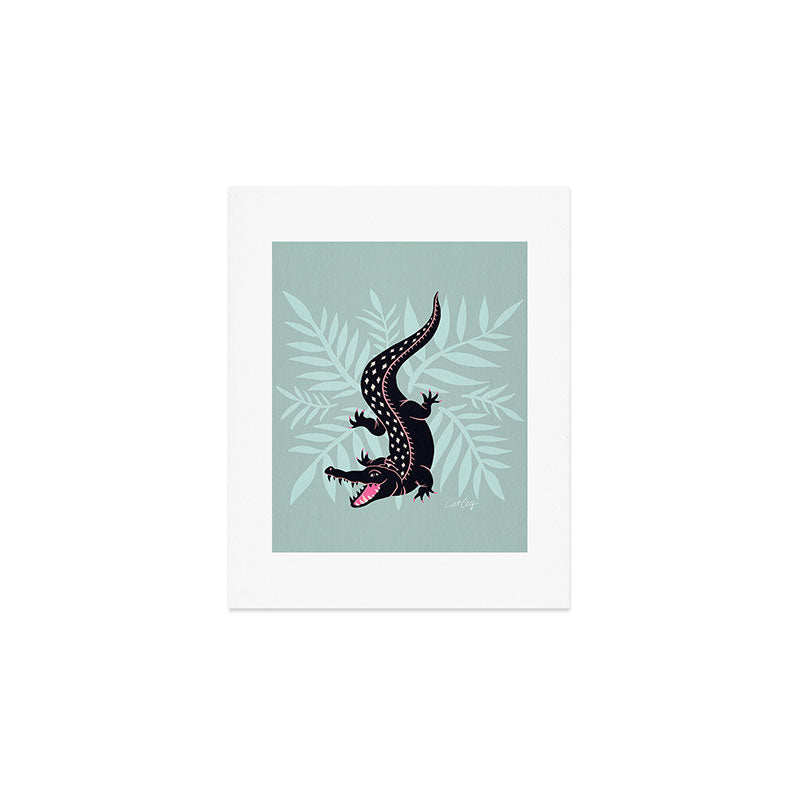 Crocodile - Mint Art Print Gallery Image 1