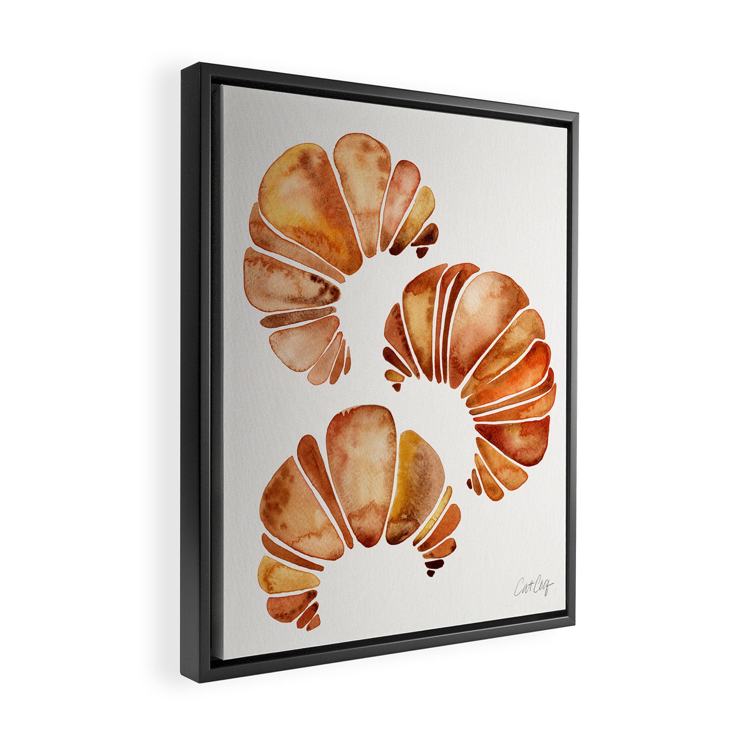 Croissant Collection Framed Canvas Print Gallery Image 2