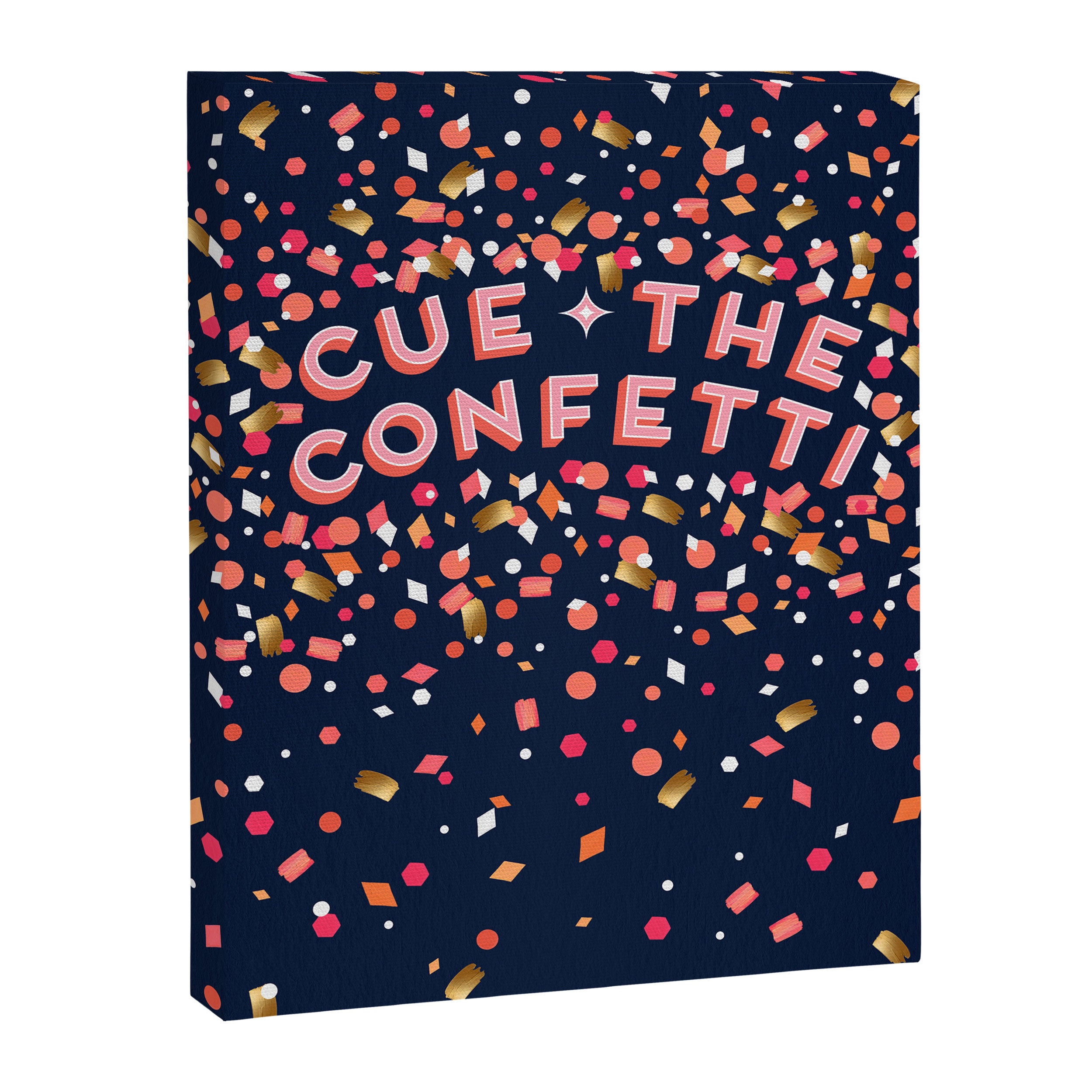 Cue the Confetti - Navy Palette Canvas Print Gallery Image 8