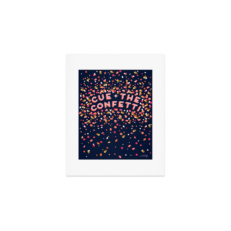 Cue the Confetti - Navy Palette Art Print Gallery Image 1