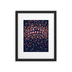 Cue the Confetti - Navy Palette Framed Art Print Gallery Image 6