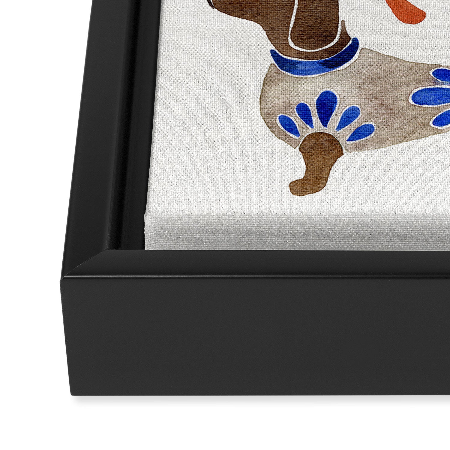 Dachshunds Framed Canvas Print Gallery Image 3