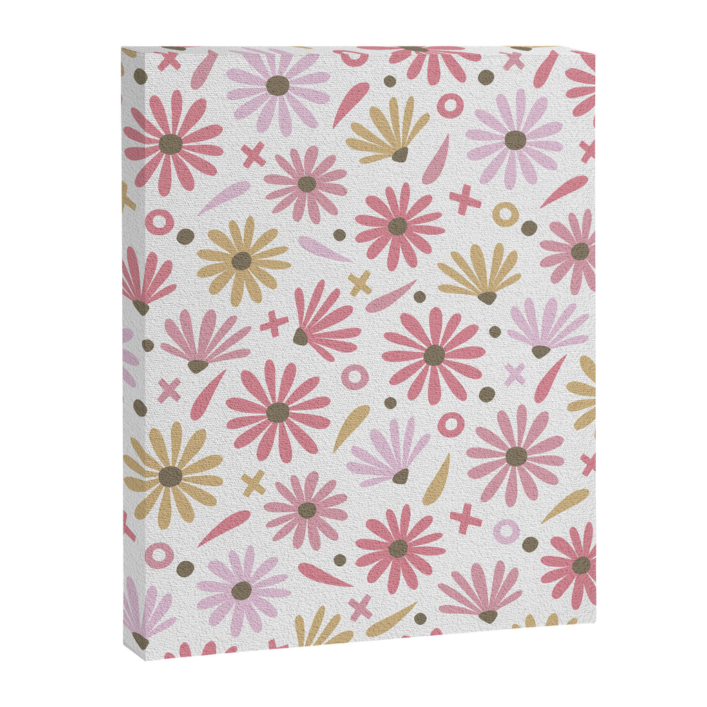 Daisies - Blush & Gold Canvas Print Gallery Image 8