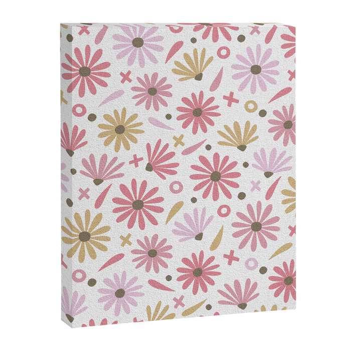 Daisies - Blush & Gold Canvas Print Gallery Image 1