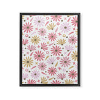 Daisies - Blush & Gold Framed Canvas Print Gallery Image 8