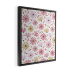Daisies - Blush & Gold Framed Canvas Print Gallery Image 2