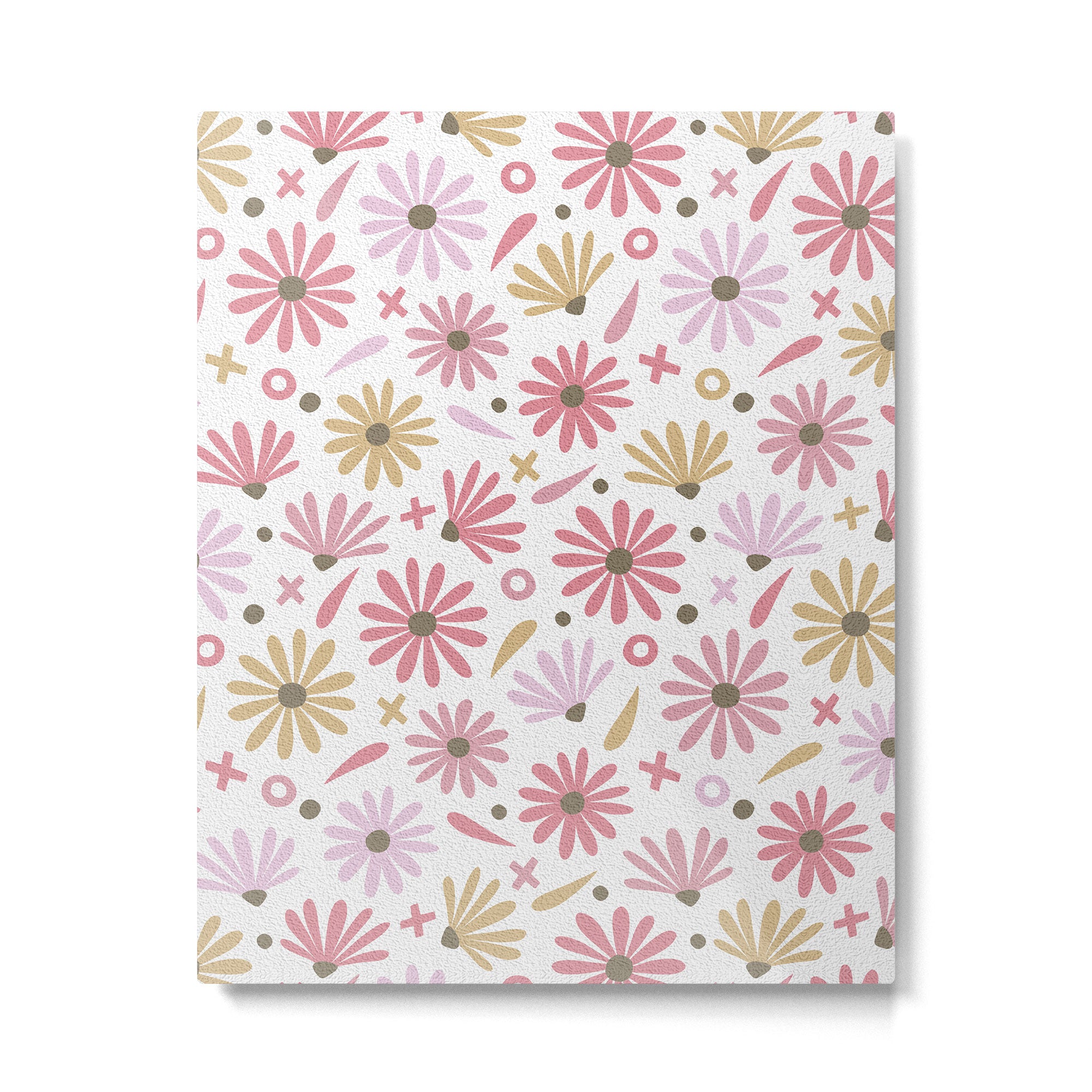 Daisies - Blush & Gold Metal Print Gallery Image 6