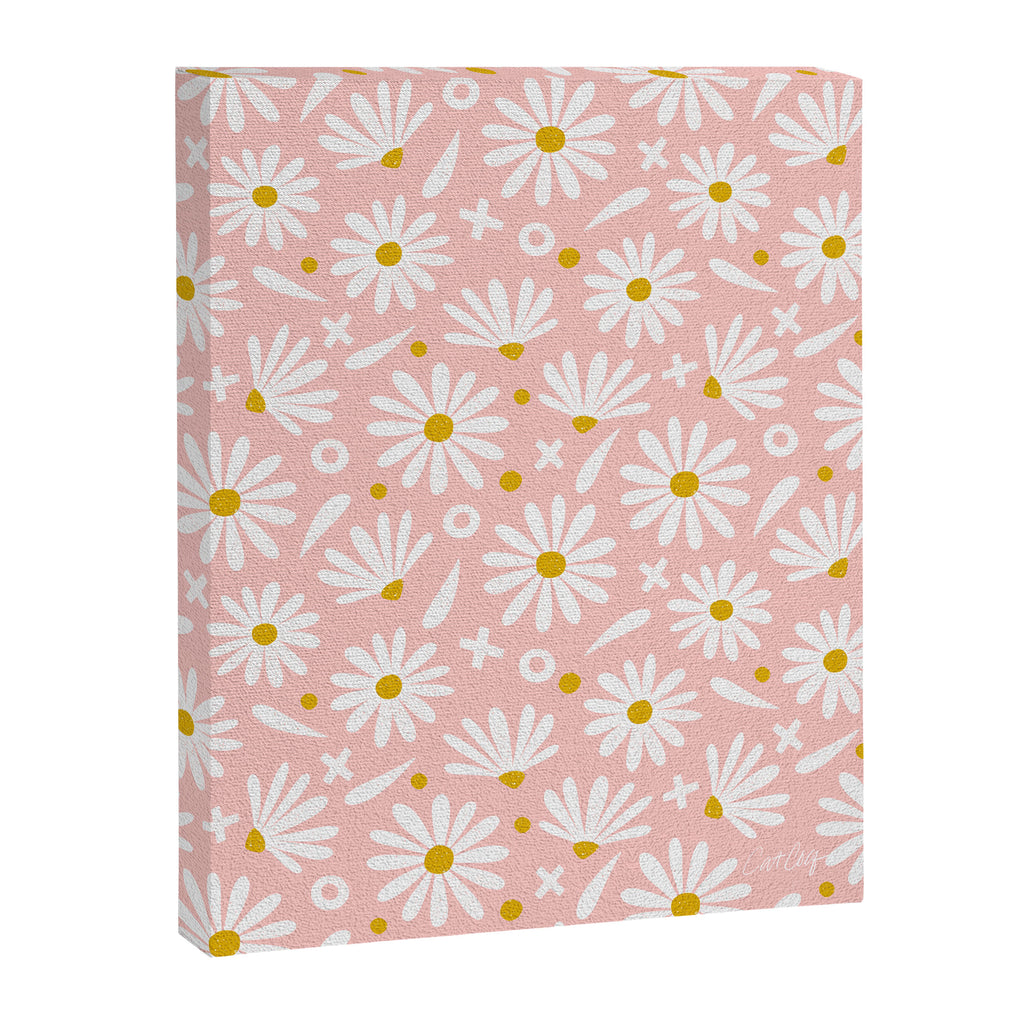 Daisies - Pink Canvas Print Gallery Image 8