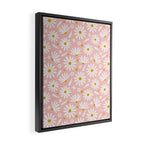 Daisies - Pink Framed Canvas Print Gallery Image 2