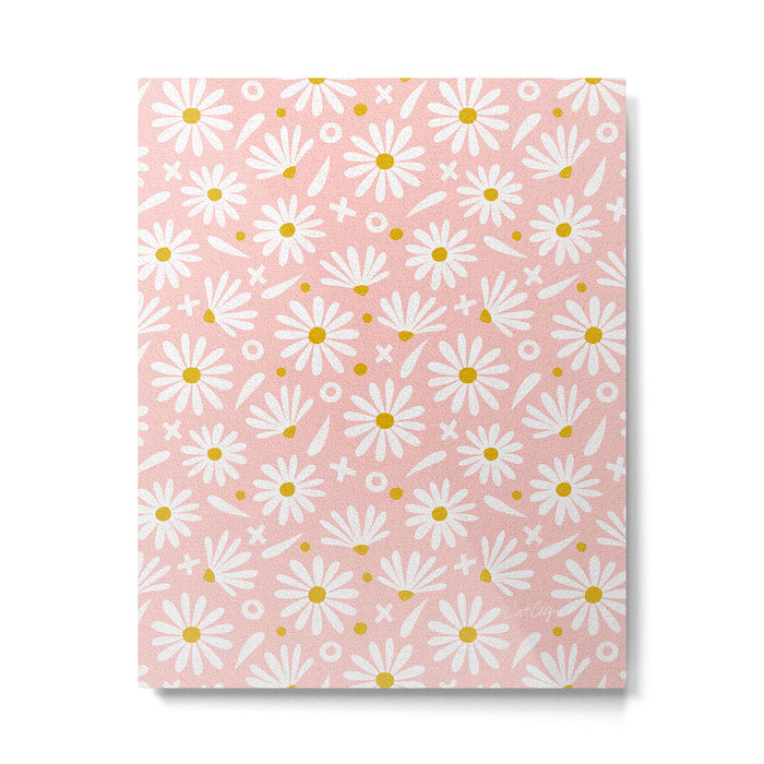Daisies - Pink Metal Print Gallery Image 1