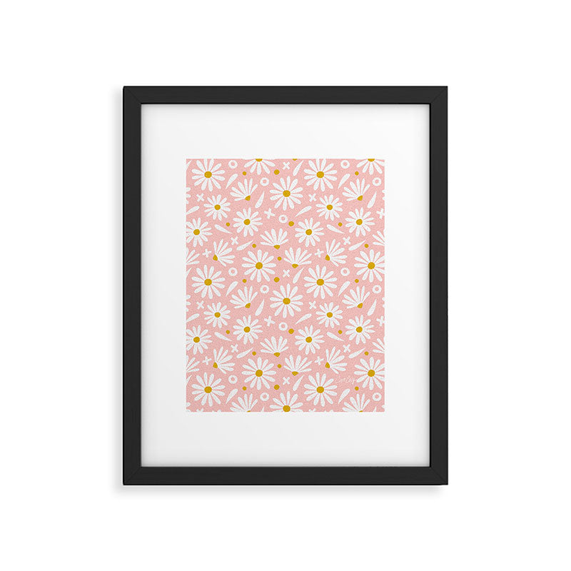 Daisies - Pink Framed Art Print Gallery Image 6