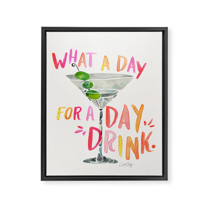 Day Drink â Melon Framed Canvas Print Gallery Image 1