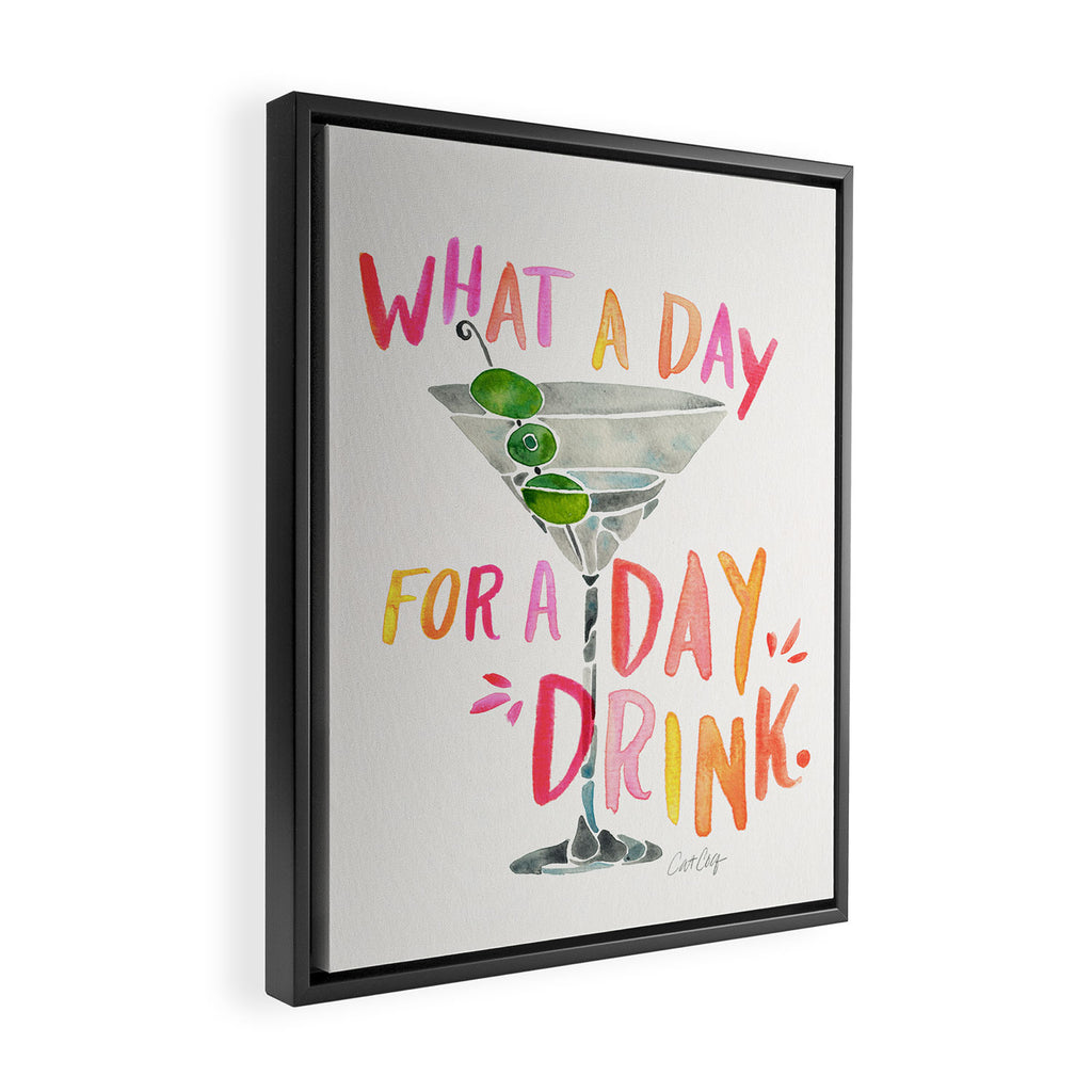 Day Drink â Melon Framed Canvas Print Gallery Image 2