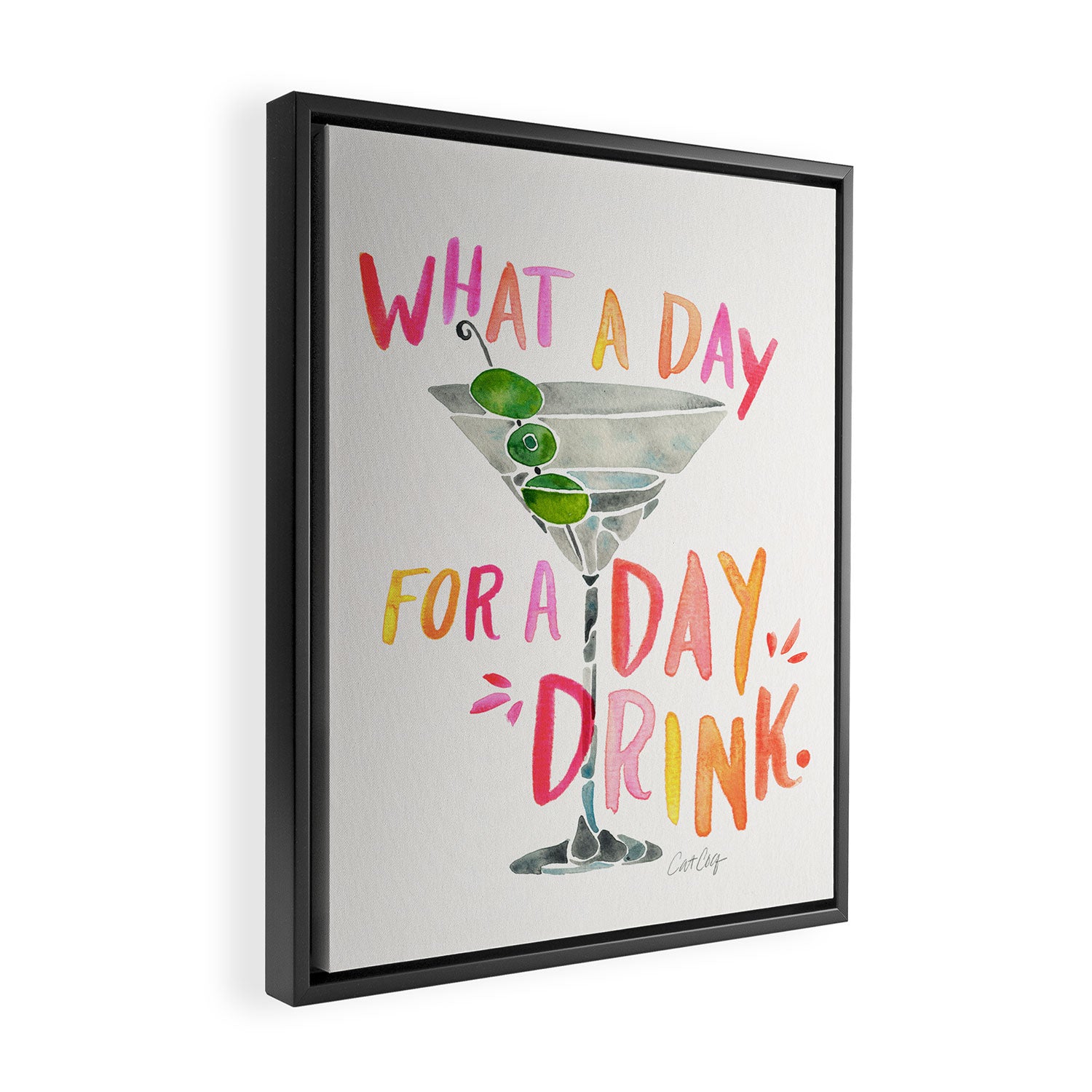 Day Drink â Melon Framed Canvas Print Gallery Image 2