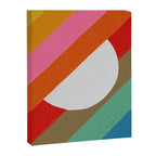 Diagonal Color Blocking - Rainbow Moon Canvas Print Gallery Image 6