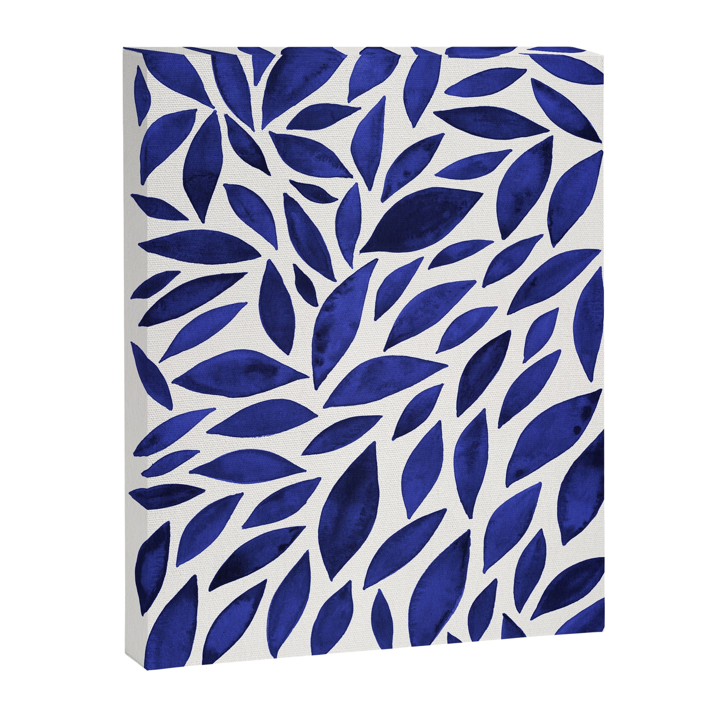 Diamond Leaves â Navy Canvas Print Gallery Image 6