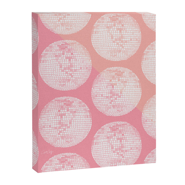 Disco Ball - Blush Canvas Print Gallery Image 1