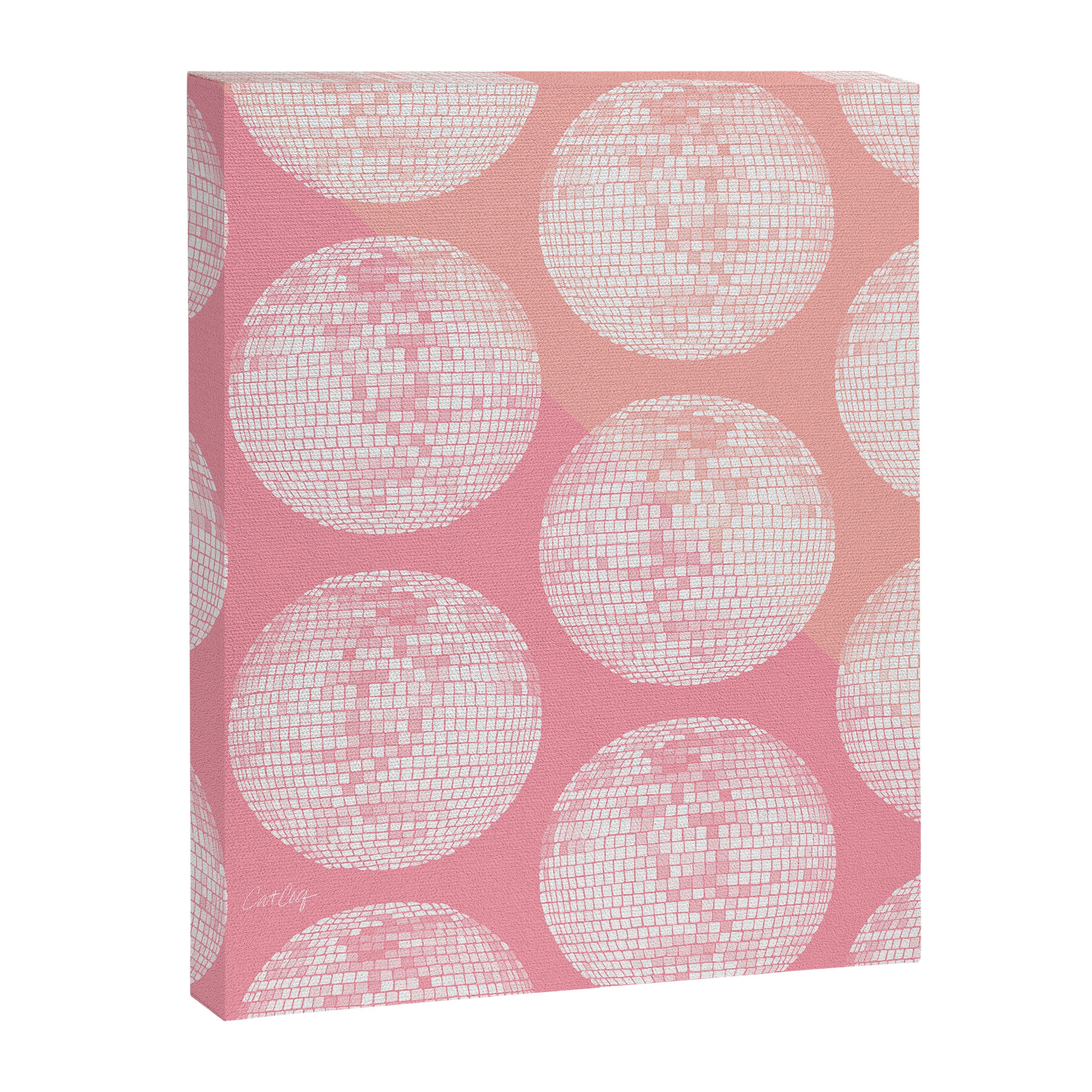 Disco Ball - Blush Canvas Print Gallery Image 8