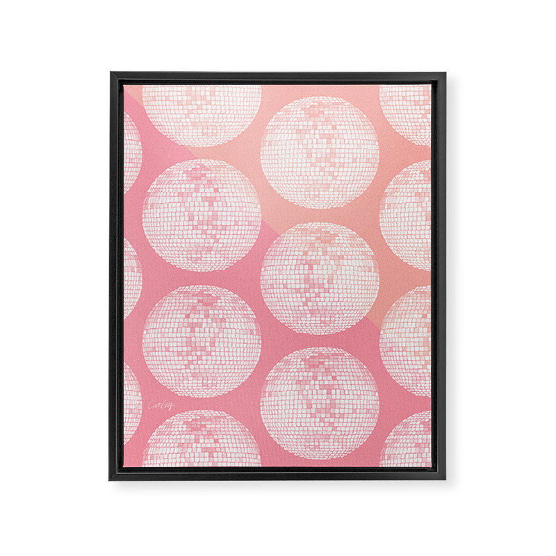Disco Ball - Blush Framed Canvas Print Gallery Image 8